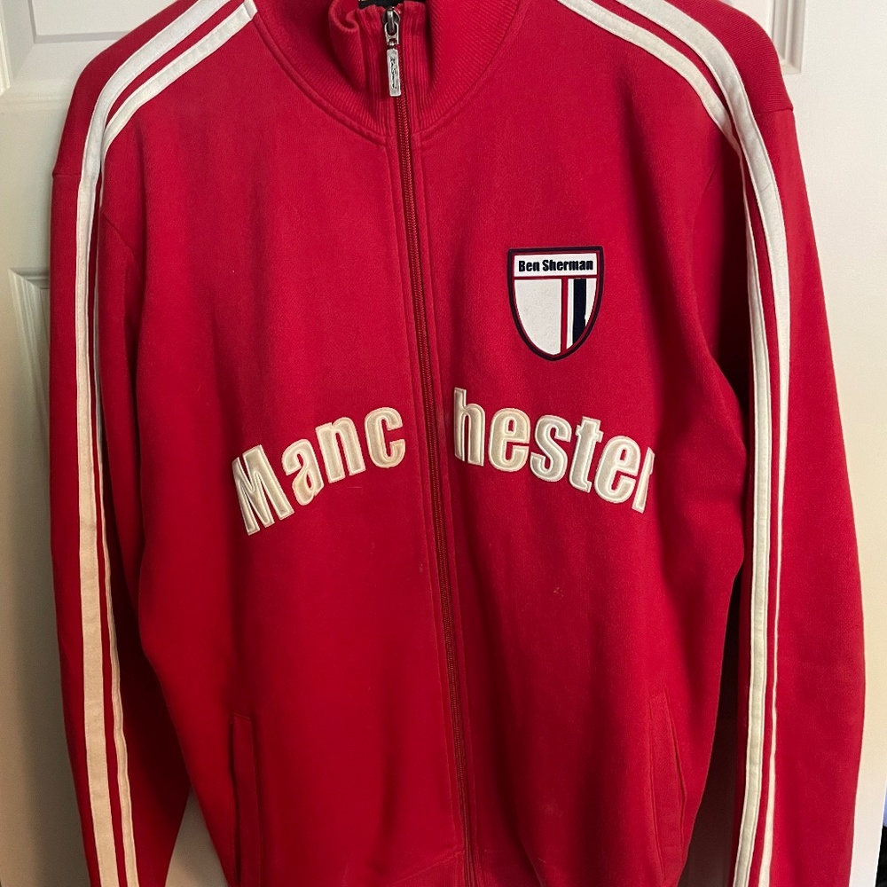 Mens Ben Sherman Manchester Size Large Soccer Sweatshirt